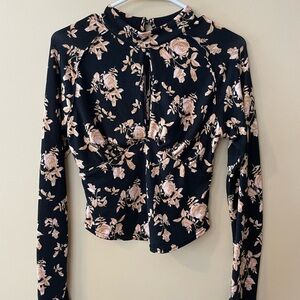 Free People floral blouse